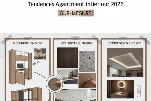 Tendances agencement intérieur 2026 : le sur mesure entre technologie et naturalité