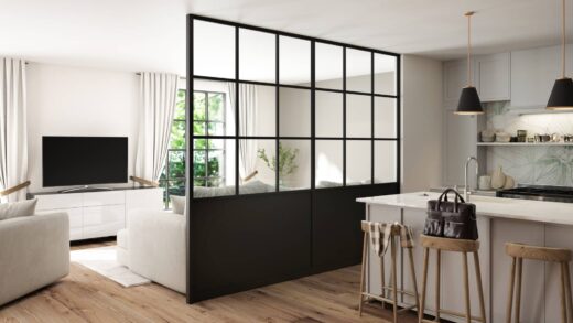Réinventer votre intérieur avec un agencement sur mesure : l&#8217;exemple d&#8217;un salon moderne avec vue sur mer